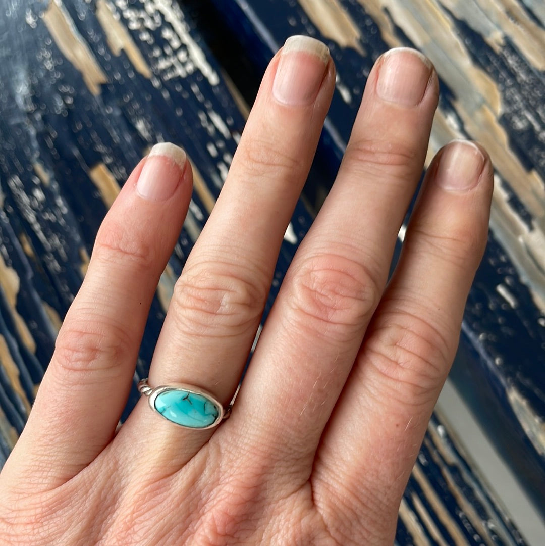 Size 6 Sierra Nevada Turquoise ring