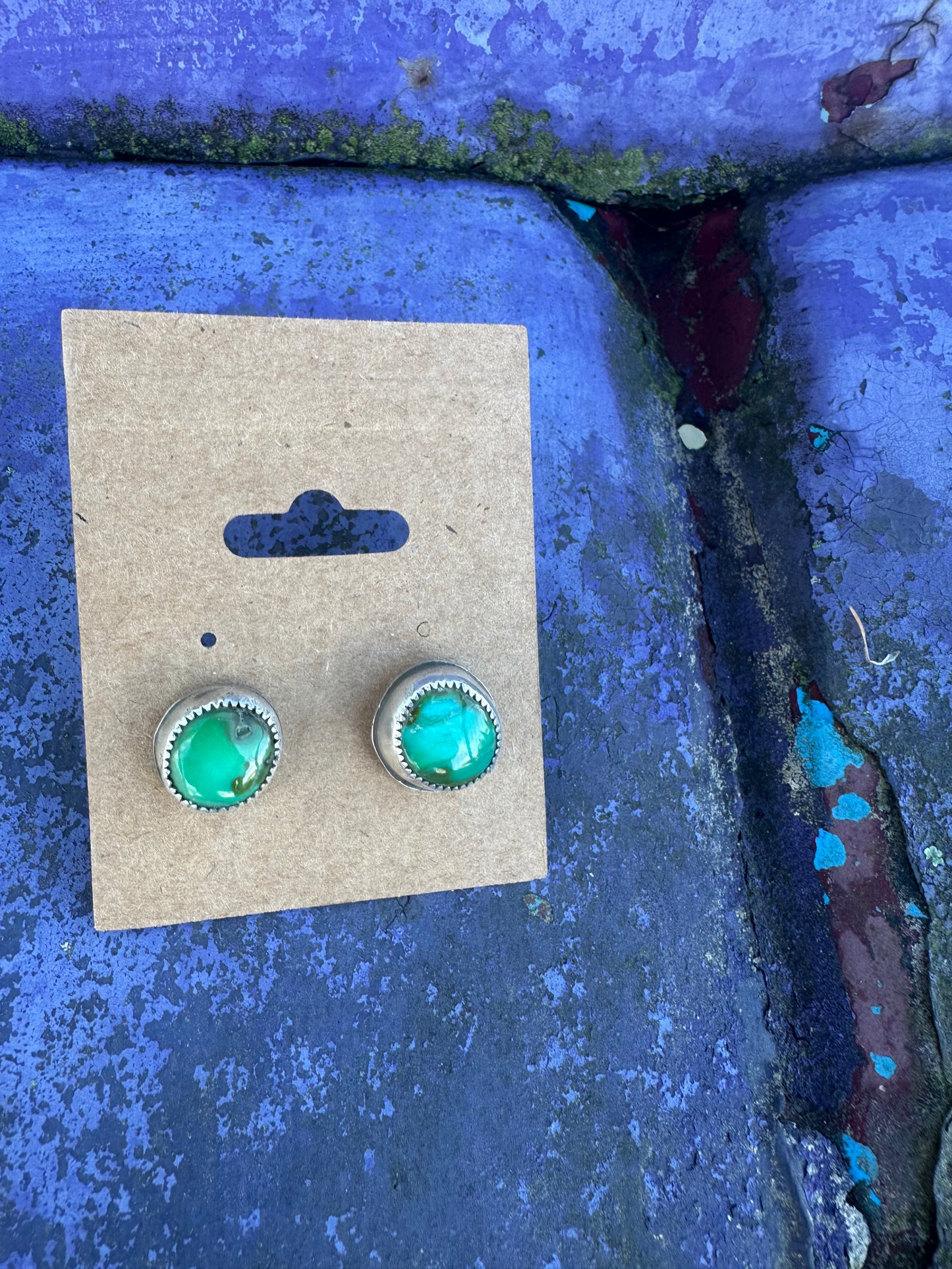 Turquoise stud earrings