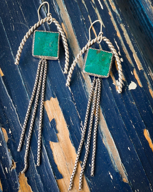 Inspiration Mine Turquoise Earrings