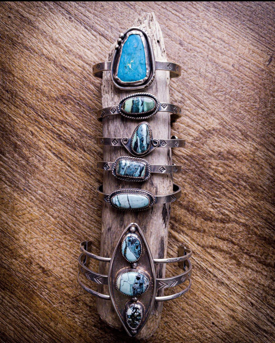 Collection of Mystic Sage Turquoise Cuffs