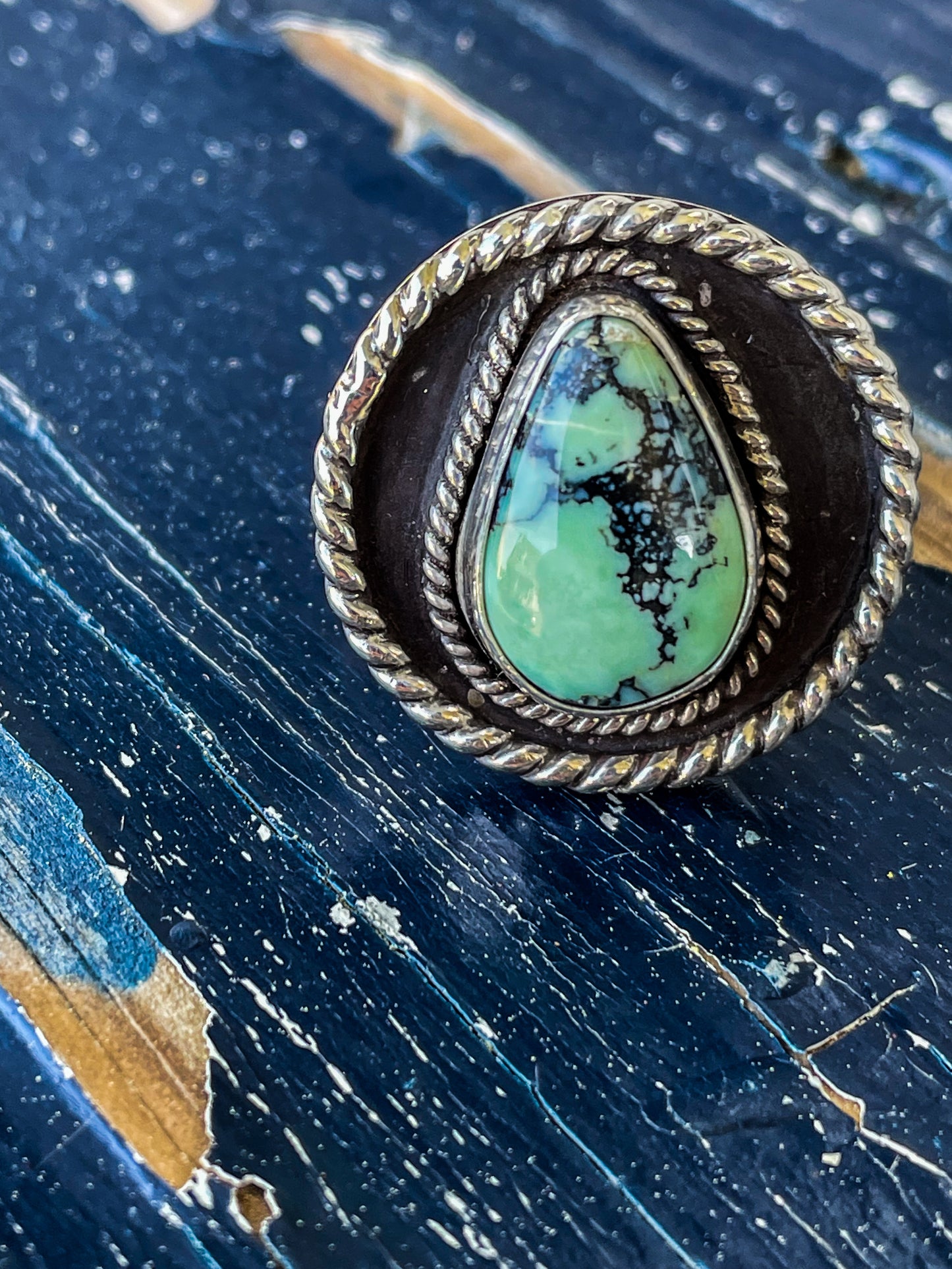 New Lander Turquoise Ring (Size 8)